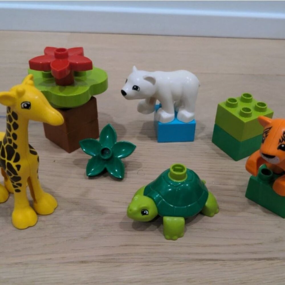DUPLO LEGO Around The World Baby Animals 10801 Toy Complete 13 pieces
